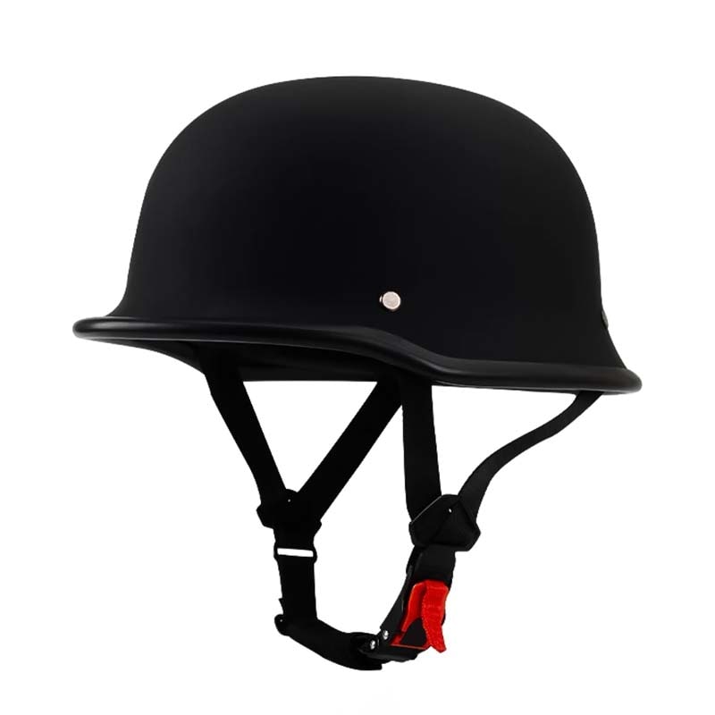 Half Face Motorcycle Helmet Open Vintage Style Quick Release Adjustable Chin Strap - Image 10
