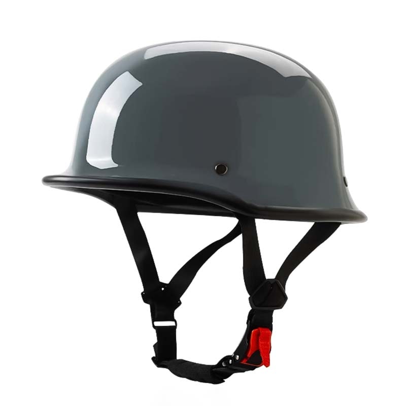 Half Face Motorcycle Helmet Open Vintage Style Quick Release Adjustable Chin Strap - Image 11