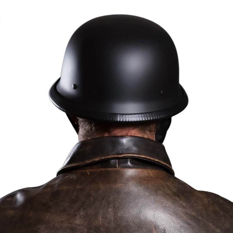 Half Face Motorcycle Helmet Open Vintage Style Quick Release Adjustable Chin Strap - Image 4