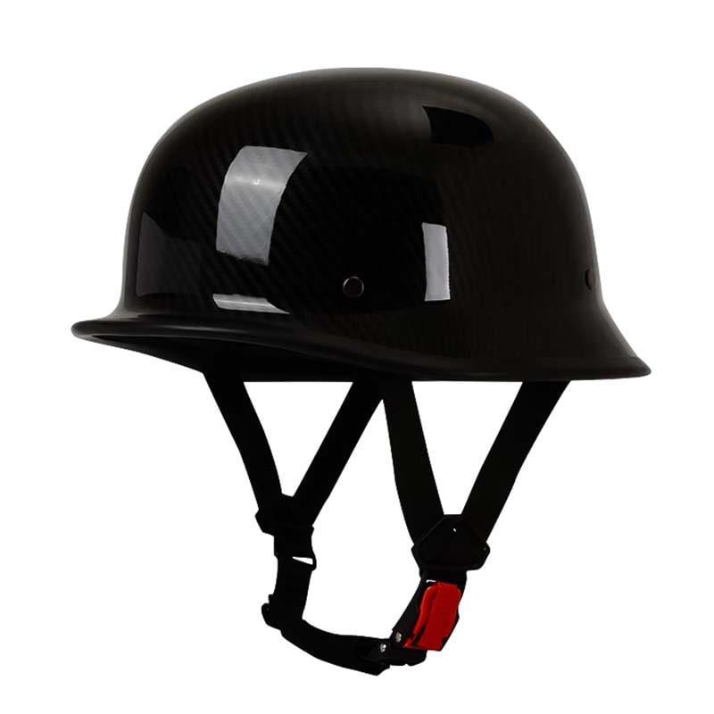 Half Face Motorcycle Helmet Open Vintage Style Quick Release Adjustable Chin Strap - Image 6