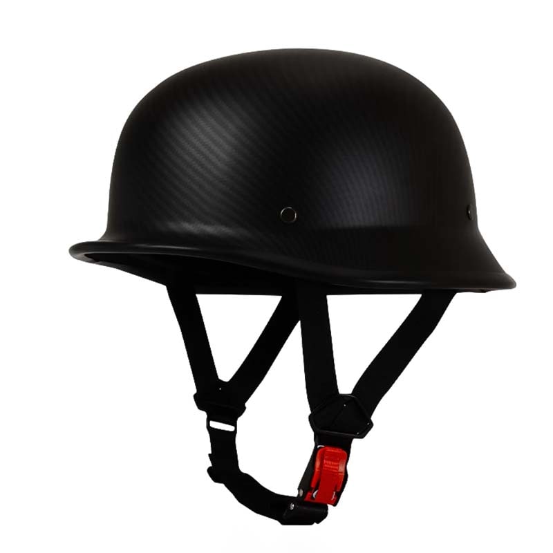 Half Face Motorcycle Helmet Open Vintage Style Quick Release Adjustable Chin Strap - Image 8