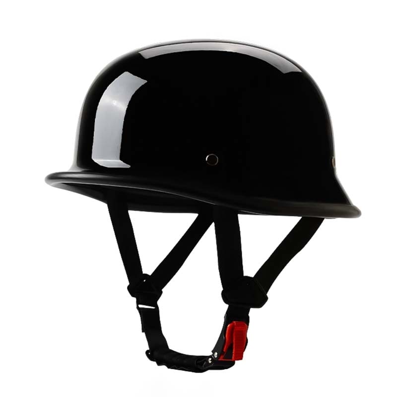 Half Face Motorcycle Helmet Open Vintage Style Quick Release Adjustable Chin Strap - Image 9