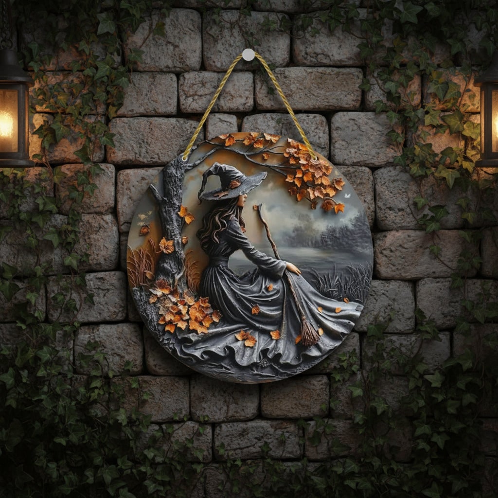 Halloween 3D Resin Wall Art Panel Decor Twisted Rope Hanging for Living Room Bedroom Wood - Image 3