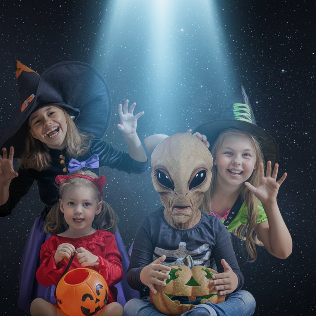 Halloween Alien Full Head Mask with Creepy Realistic Wrinkled Latex Design for Costume Party - Image 6