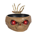 Halloween Animated Candy Bowl with Motion Activated Skeleton Hand and LED Eyes - Image 6