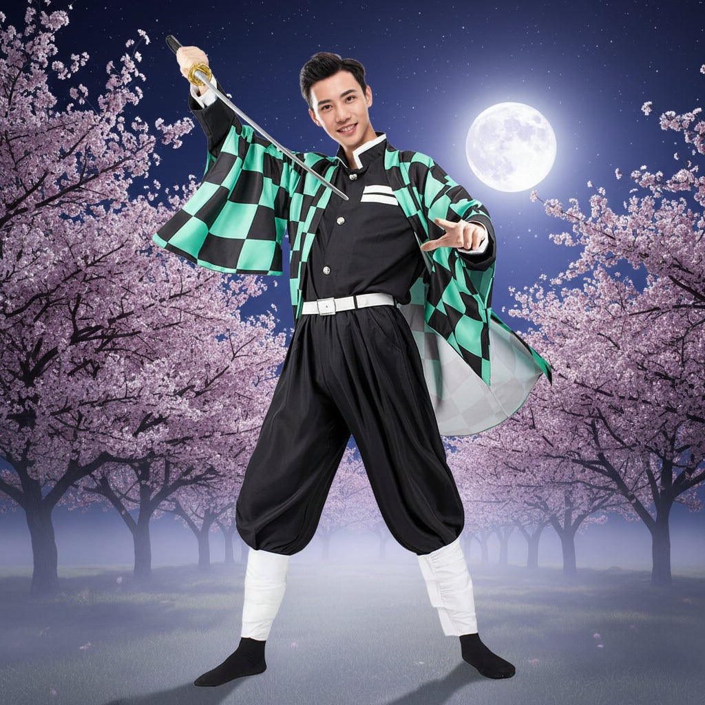 Halloween Anime Cosplay Costume for Female Characters with Haori Robe and Uniform Set - Image 3