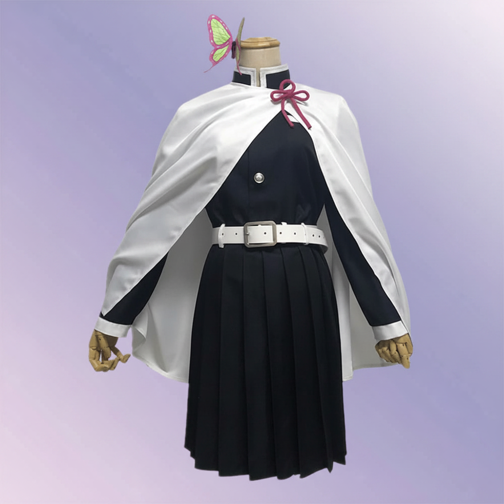 Halloween Anime Cosplay Costume for Female Characters with Haori Robe and Uniform Set - Image 7