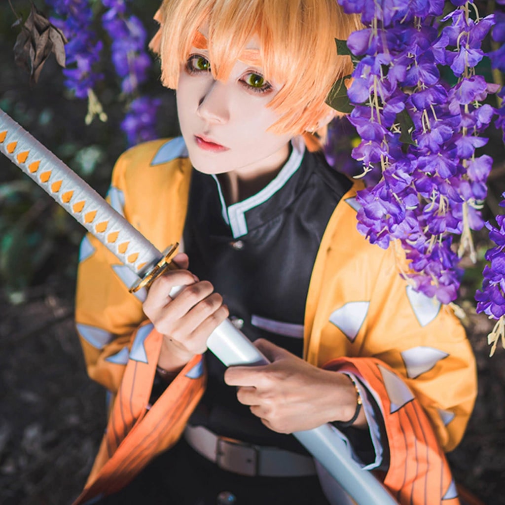Halloween Anime Cosplay Costume Set with Layered Bob and Light-Up Fox - Image 6