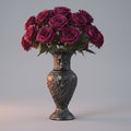 Halloween Artificial Flowers in Bulk Roses with Stems and Layered Petals for Vase Arrangements - Image 1