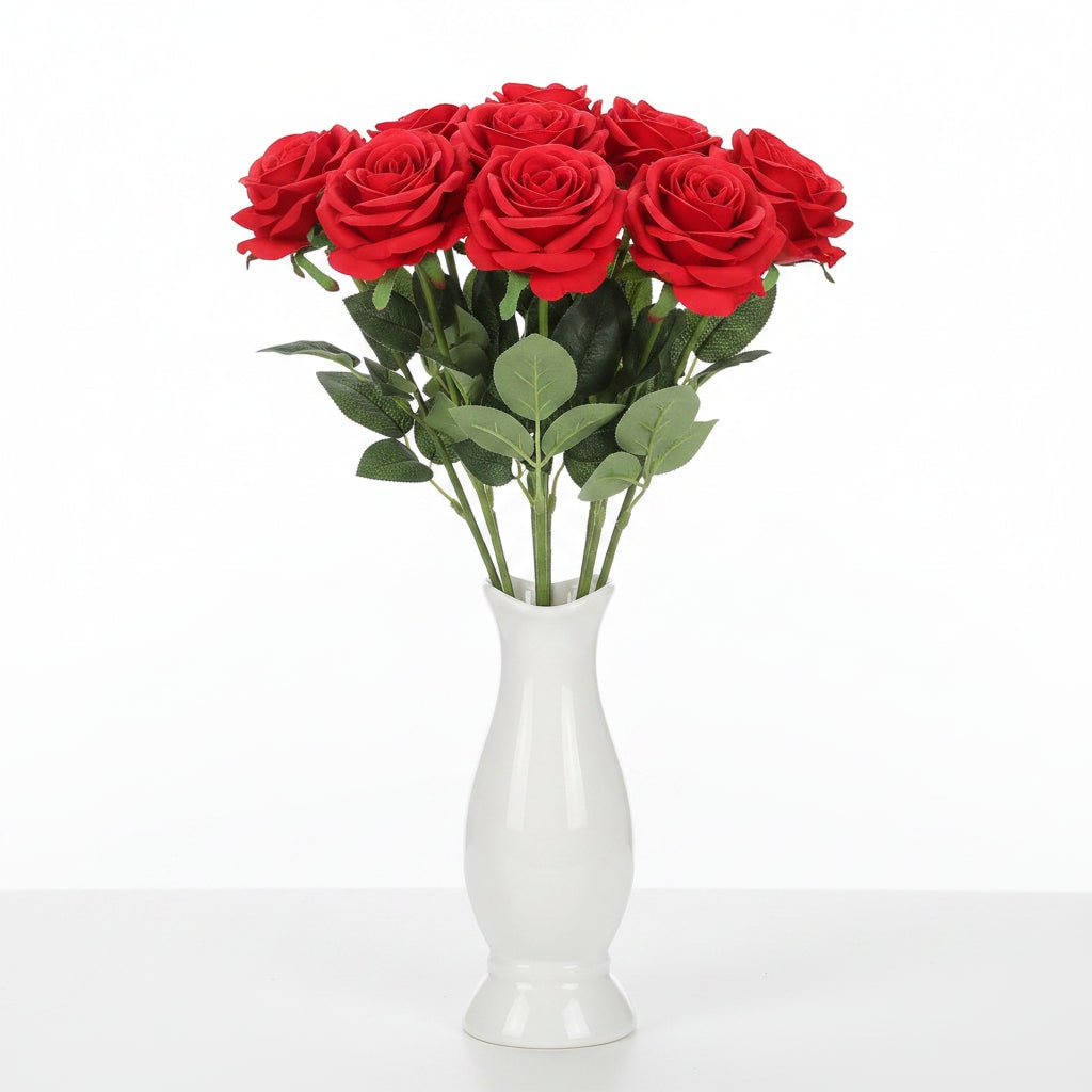 Halloween Artificial Flowers in Bulk Roses with Stems and Layered Petals for Vase Arrangements - Image 3