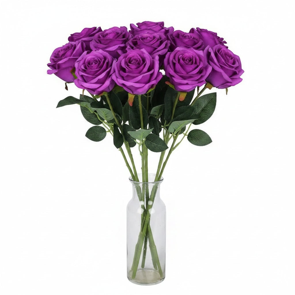 Halloween Artificial Flowers in Bulk Roses with Stems and Layered Petals for Vase Arrangements - Image 6
