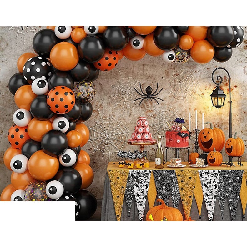 Halloween Balloon Arch Kit with Garland Foil and Eyeball Decorations Reusable - Image 4