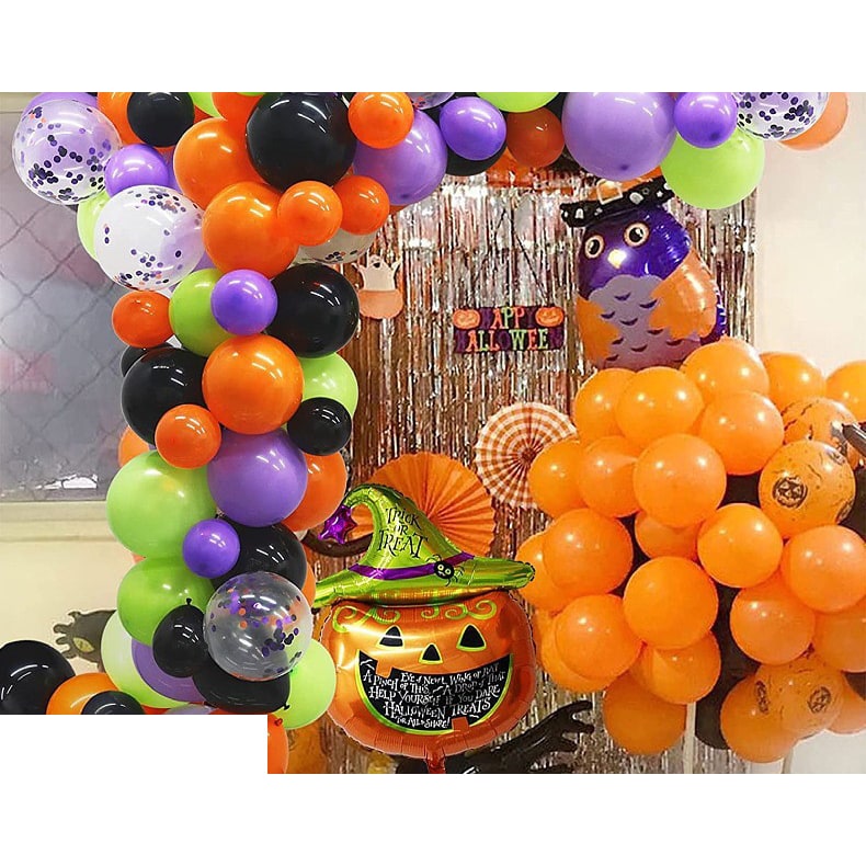 Halloween Balloon Arch Kit with Garland Foil and Eyeball Decorations Reusable - Image 6