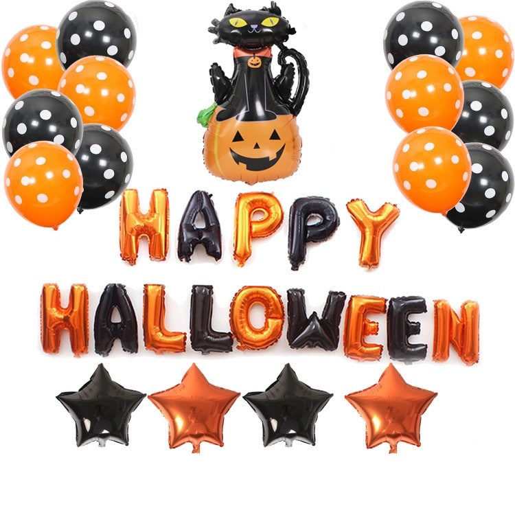 Halloween Balloon Decorations Arch Kit with Foil and Latex Blow Up - Image 10