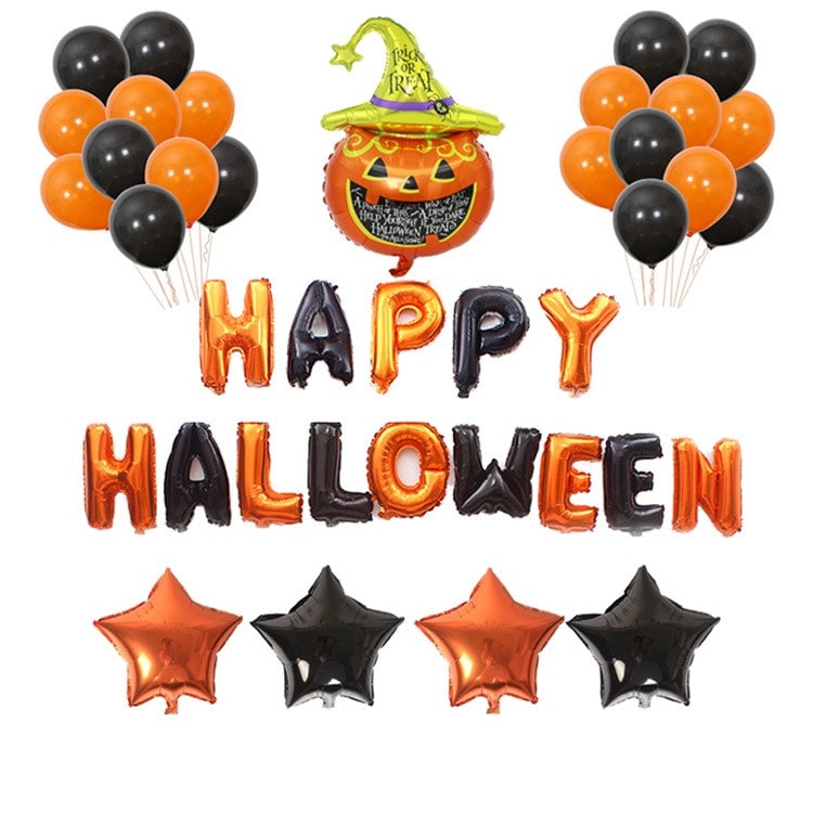 Halloween Balloon Decorations Arch Kit with Foil and Latex Blow Up - Image 6