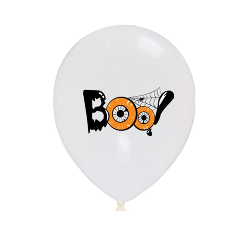 Halloween Balloons for Party Decoration with Spooky Printed Graphics and Happy Birthday Designs - Image 11