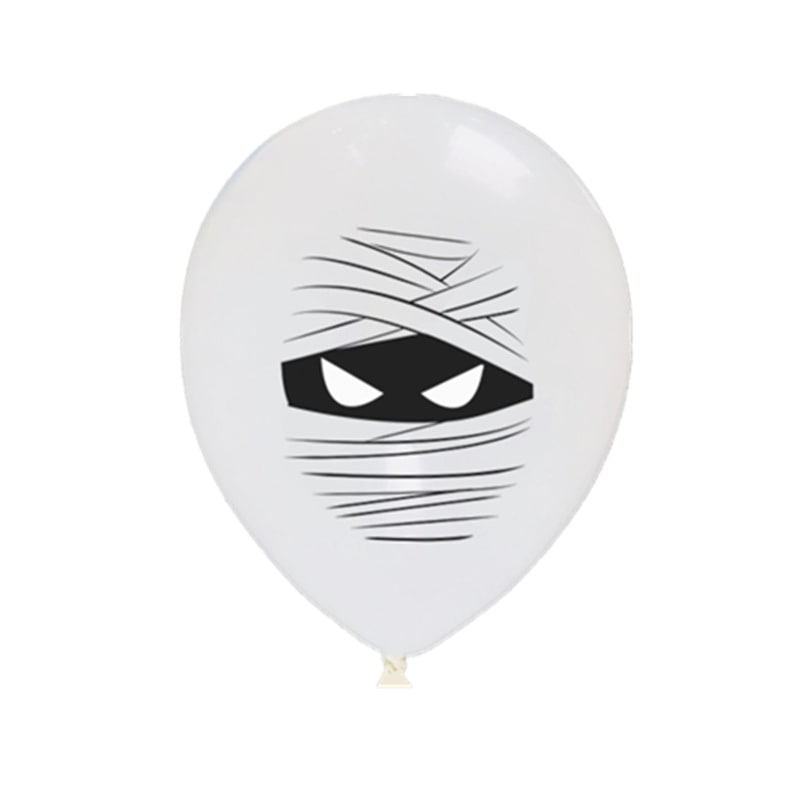 Halloween Balloons for Party Decoration with Spooky Printed Graphics and Happy Birthday Designs - Image 5