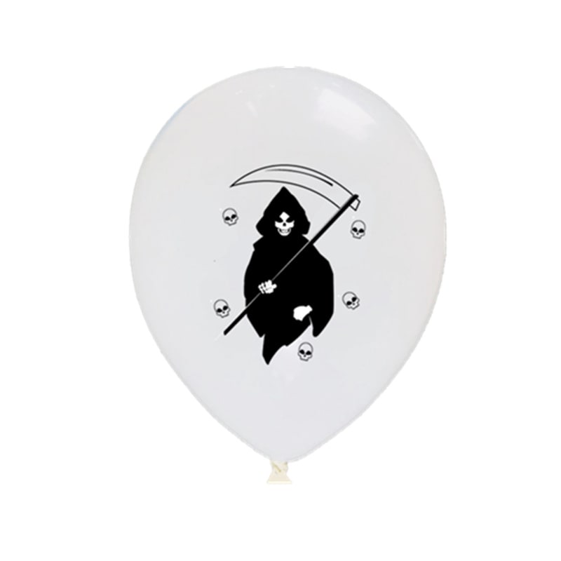 Halloween Balloons for Party Decoration with Spooky Printed Graphics and Happy Birthday Designs - Image 6