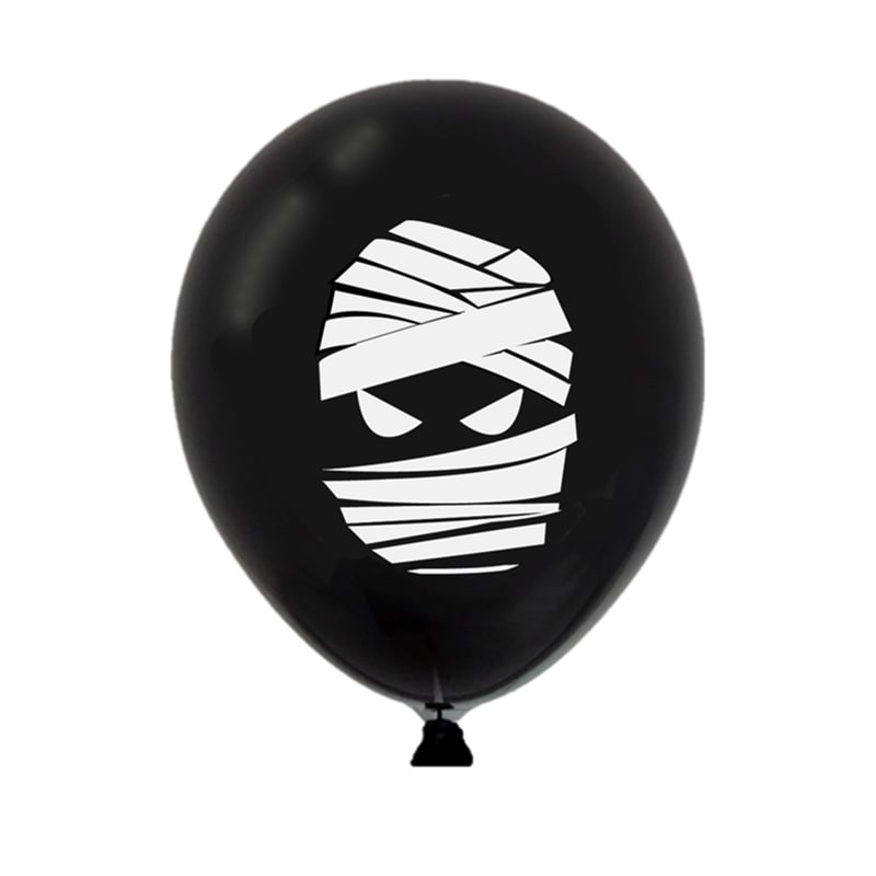 Halloween Balloons for Party Decoration with Spooky Printed Graphics and Happy Birthday Designs - Image 7