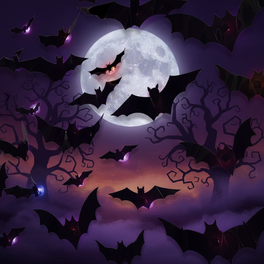 Halloween Bat Decorations with LED Lights for Outdoor Party and Indoor Yard Decor - Image 3
