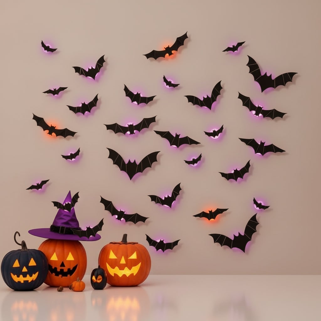 Halloween Bat Decorations with LED Lights for Outdoor Party and Indoor Yard Decor - Image 5
