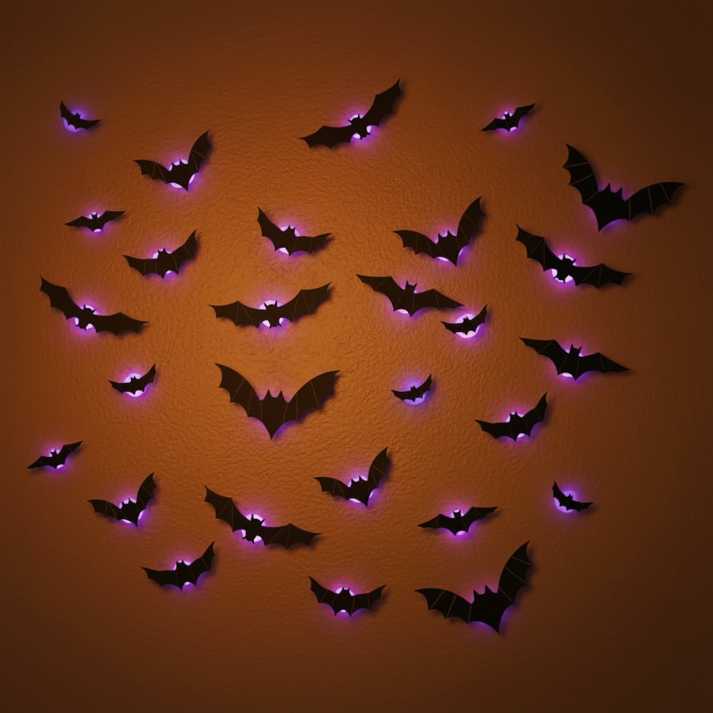 Halloween Bat Decorations with LED Lights for Outdoor Party and Indoor Yard Decor - Image 6