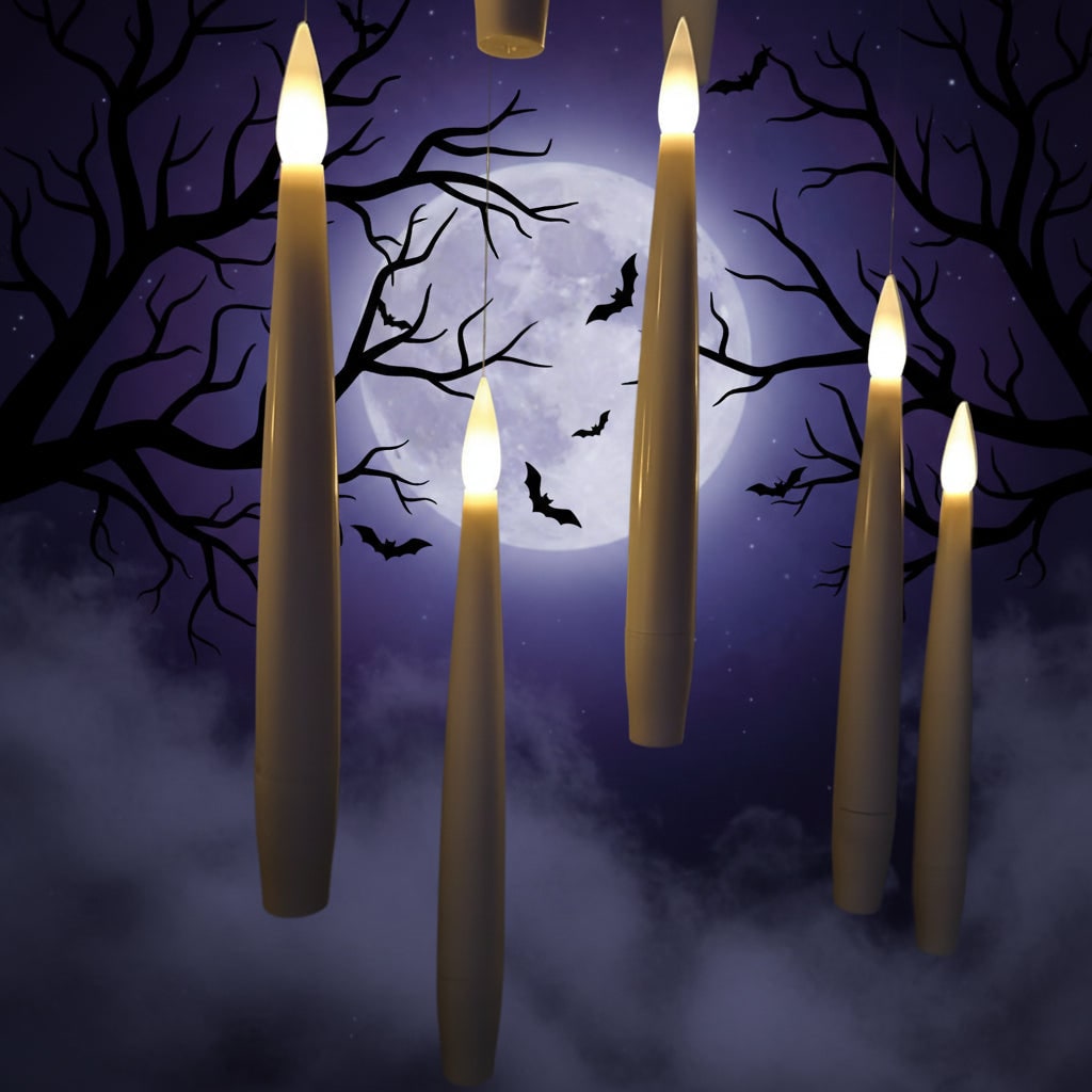 Halloween Battery Operated LED Flameless Floating Candles with Remote Control - Image 2