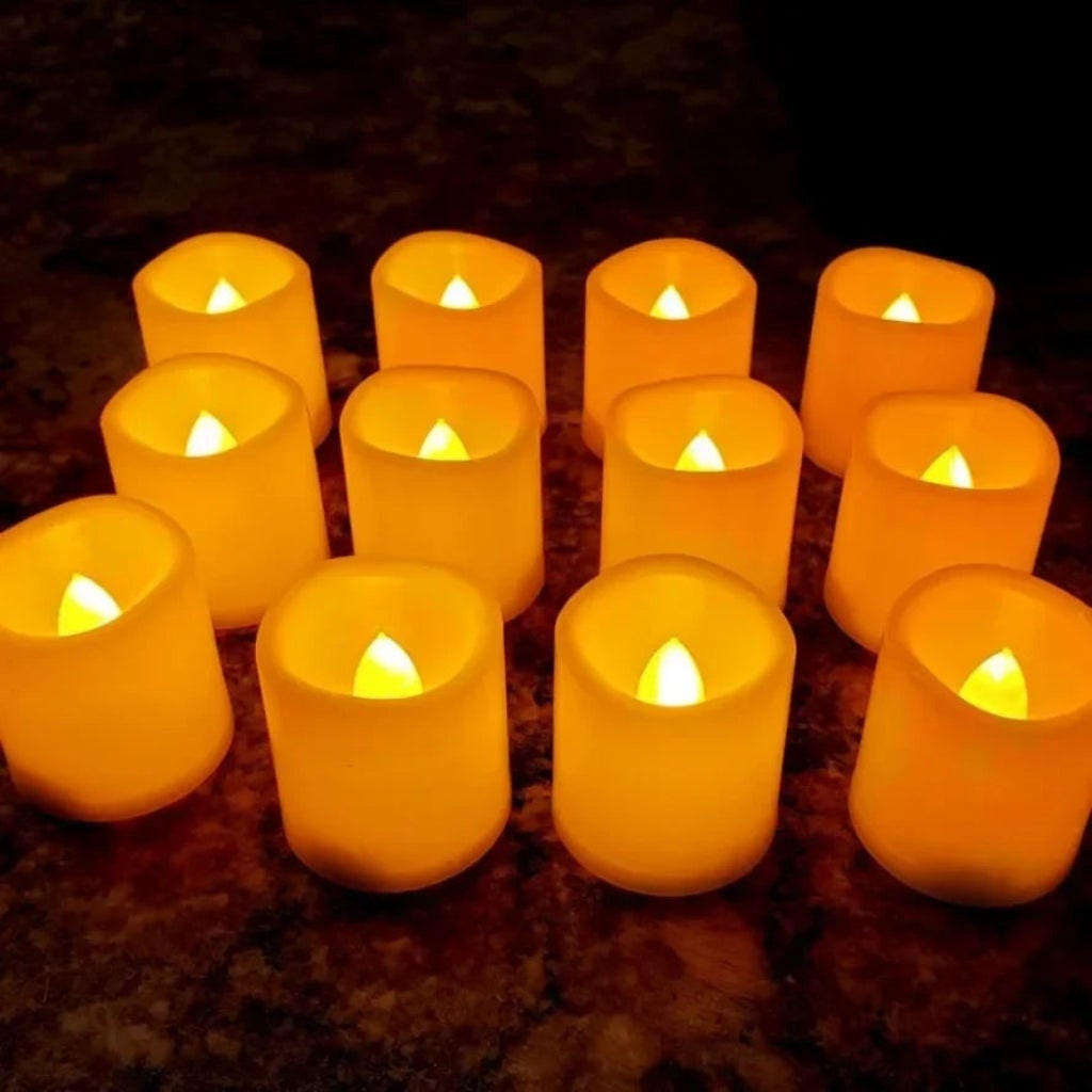 Halloween Battery Powered LED Fake Candles with Flickering Flame Effect for Party Decoration - Image 3