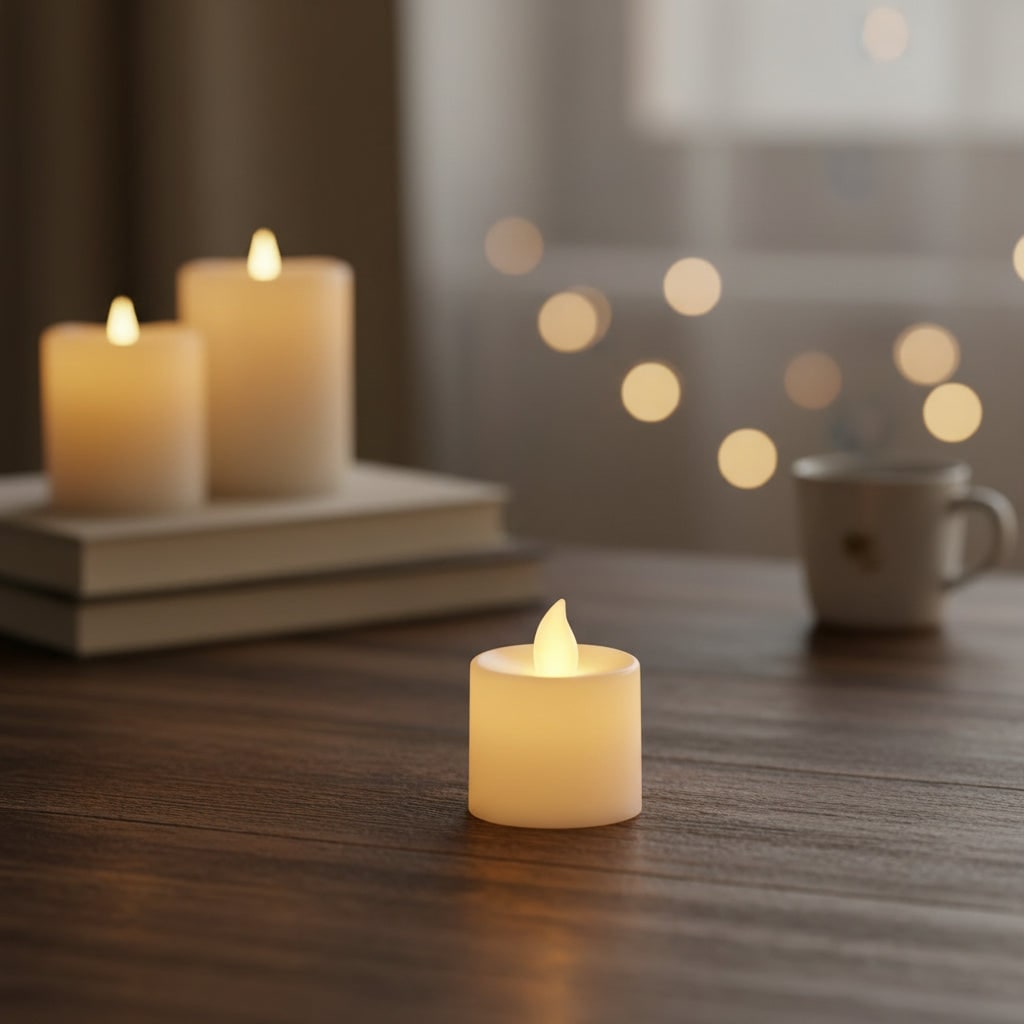 Halloween Battery Powered LED Fake Candles with Flickering Flame Effect for Party Decoration - Image 4