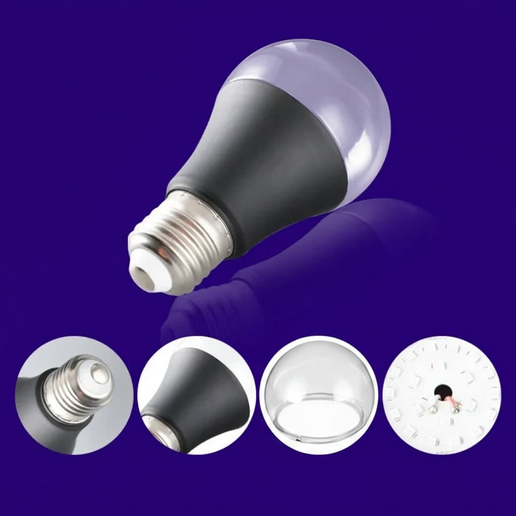 Halloween Blacklight Bulb A19 LED with E27 Base UV Glow Effect for Party Decoration E26 - Image 2
