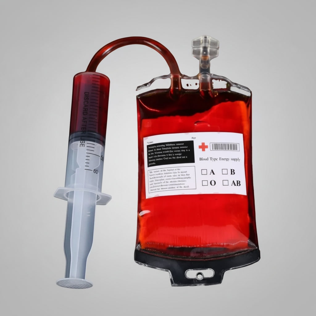 Halloween Blood Bag Party Cups with Syringe for Spooky Themed Parties and Haunted House Decoration - Image 2