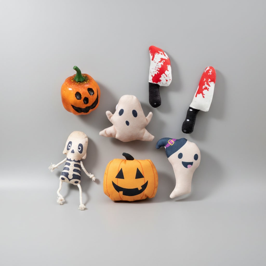 Halloween Cat Toys with Catnip and Plush Stuffed Animal Designs for Kittens Interactive Play - Image 7