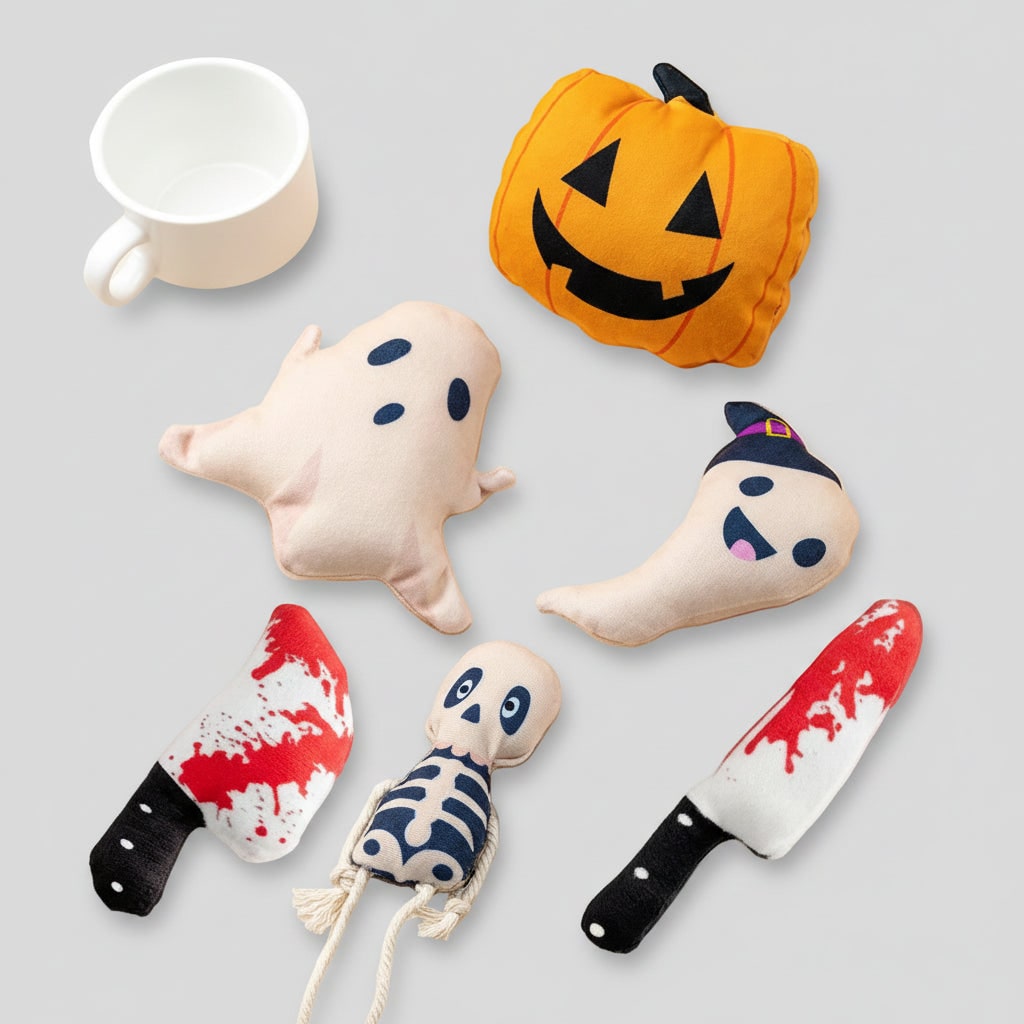 Halloween Cat Toys with Catnip and Plush Stuffed Animal Designs for Kittens Interactive Play - Image 8