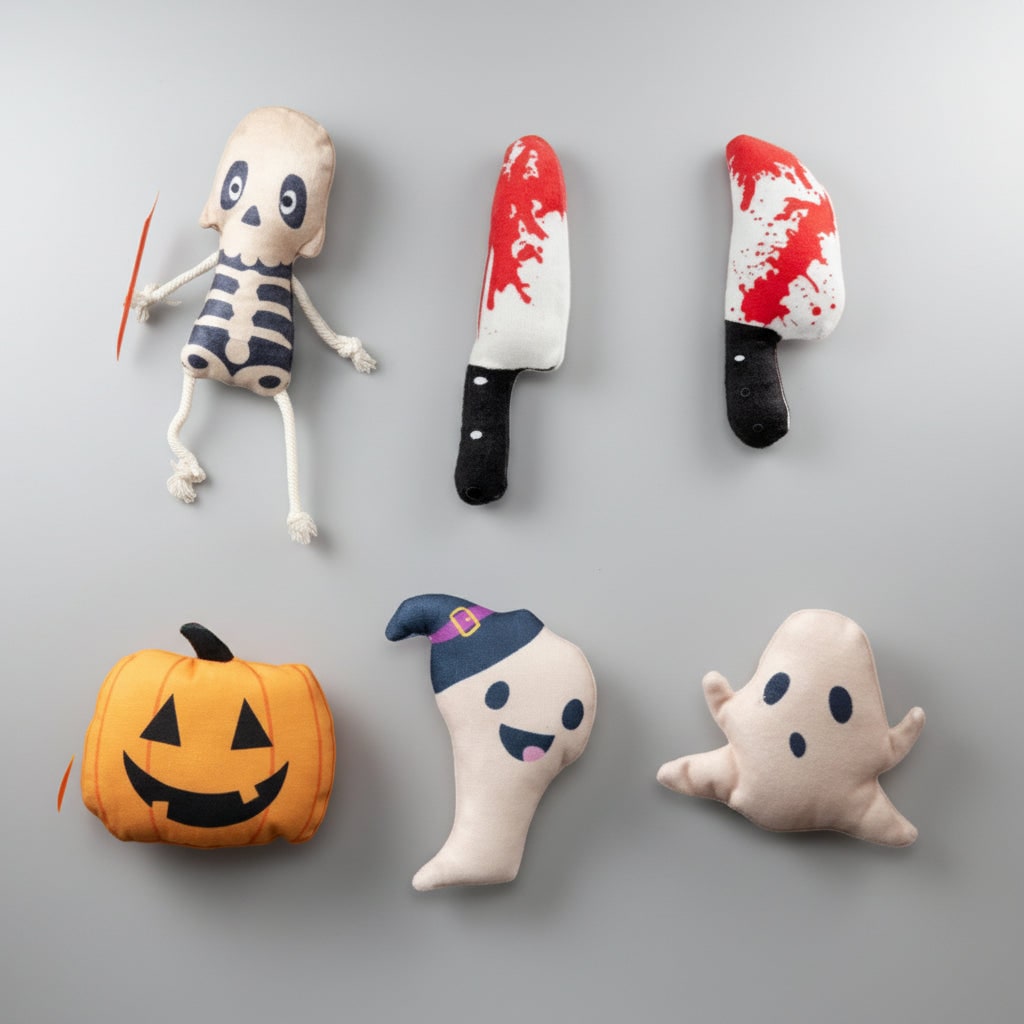 Halloween Cat Toys with Catnip and Plush Stuffed Animal Designs for Kittens Interactive Play - Image 9