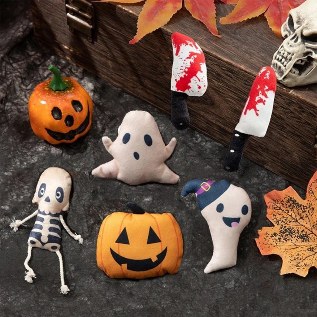 Halloween Cat Toys with Plush Interactive Play and Catnip Stuffed Design - Image 3