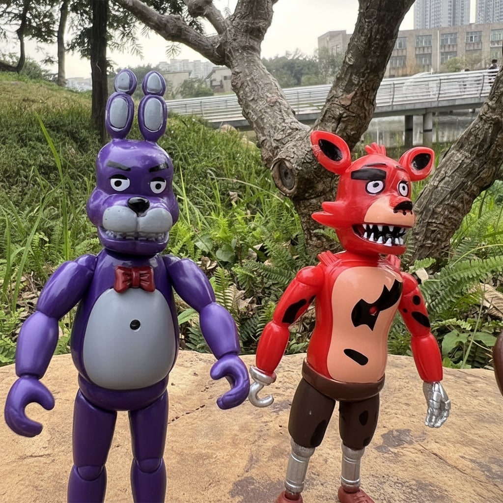Halloween Collectible Action Figures Set with Light-Up Chest and Articulated Limbs - Image 3