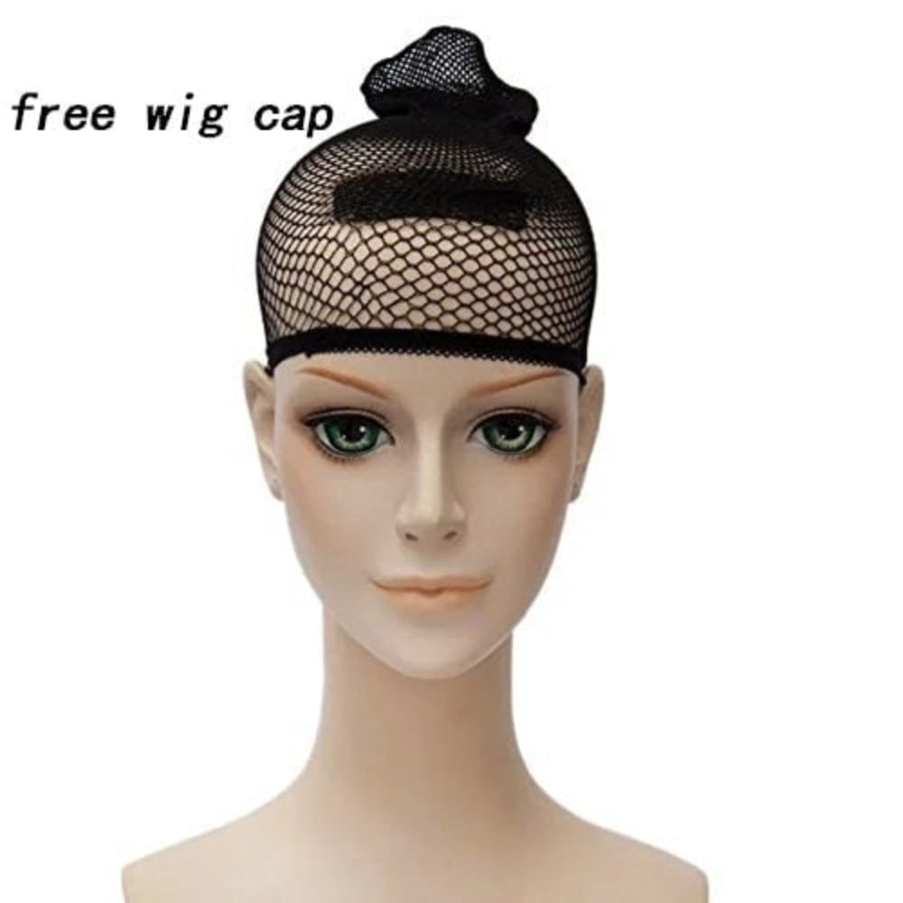 Halloween Cosplay Anime Wig with Spiky Layered Cut and Blunt Bangs for Costume Dress Up Party - Image 18