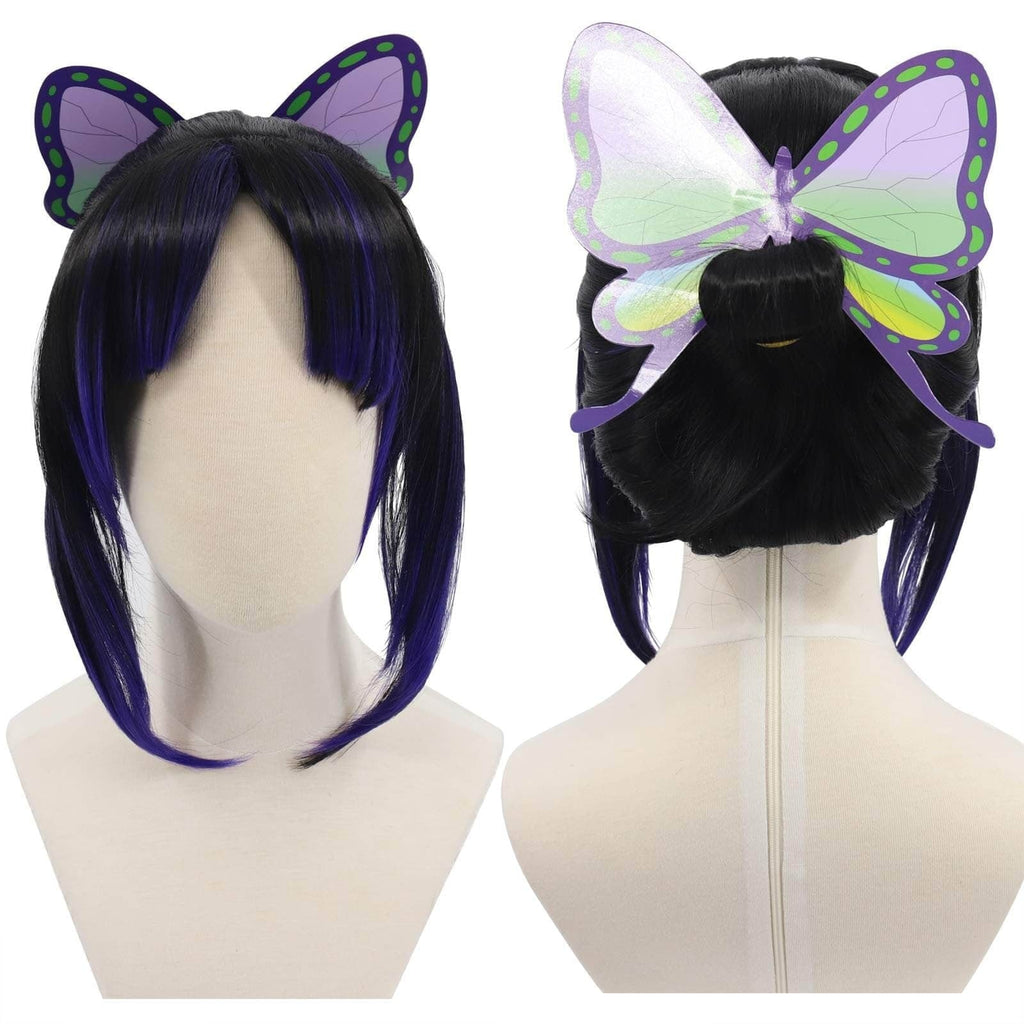 Halloween Cosplay Anime Wig with Spiky Layered Cut and Blunt Bangs for Costume Dress Up Party - Image 5