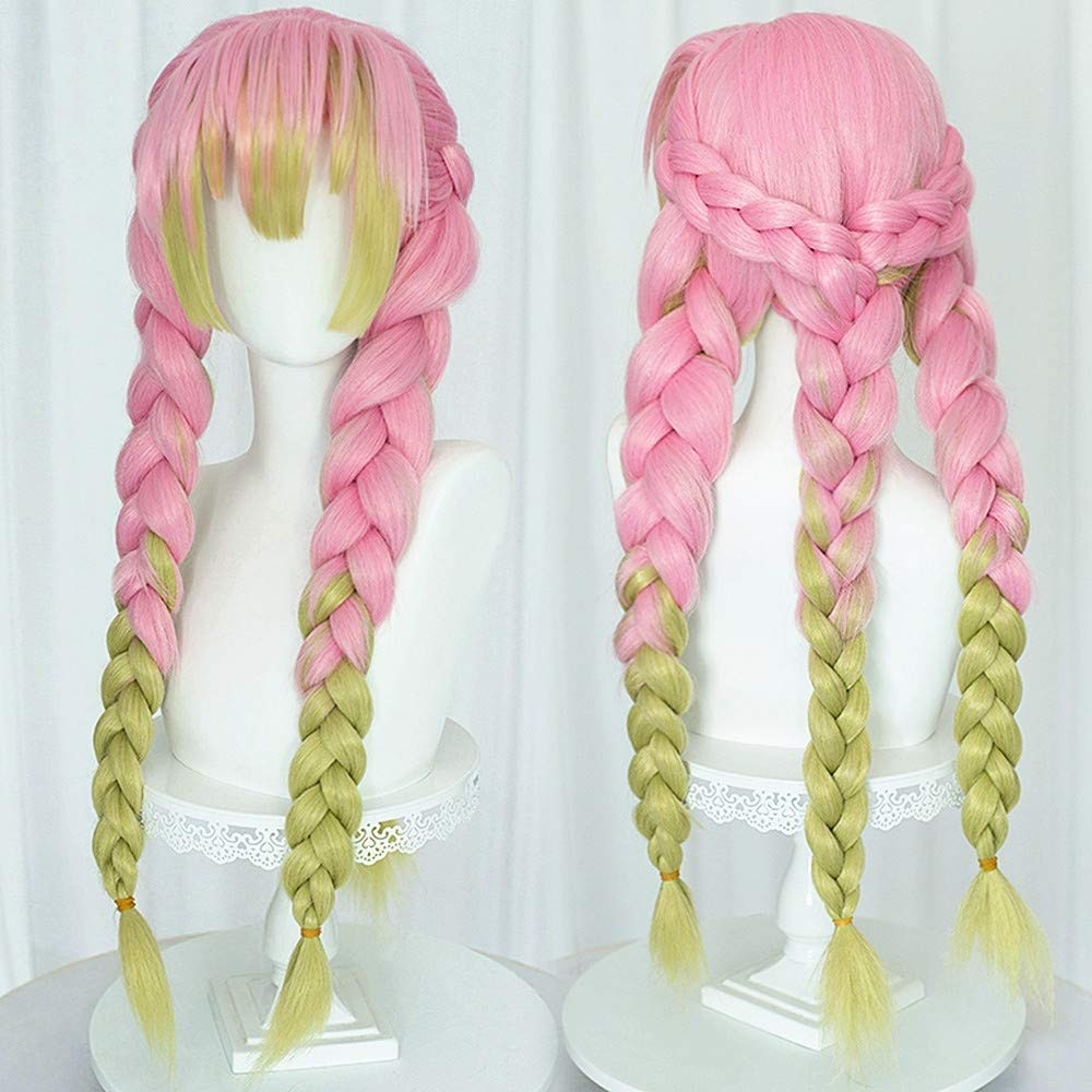 Halloween Cosplay Anime Wig with Spiky Layered Cut and Blunt Bangs for Costume Dress Up Party - Image 7