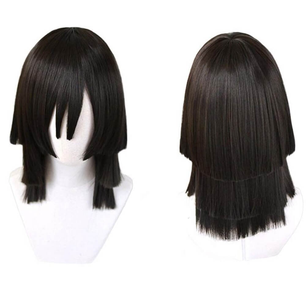 Halloween Cosplay Anime Wig with Spiky Layered Cut and Blunt Bangs for Costume Dress Up Party - Image 8