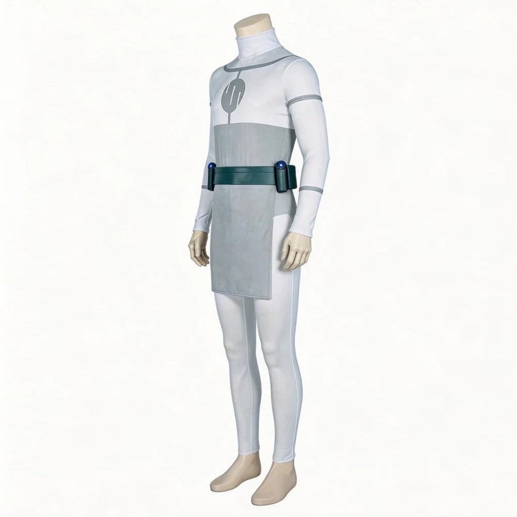 Halloween Cosplay Bodysuit Costume with Mock Neck and Skirt Panel for Anime Outfits - Image 5