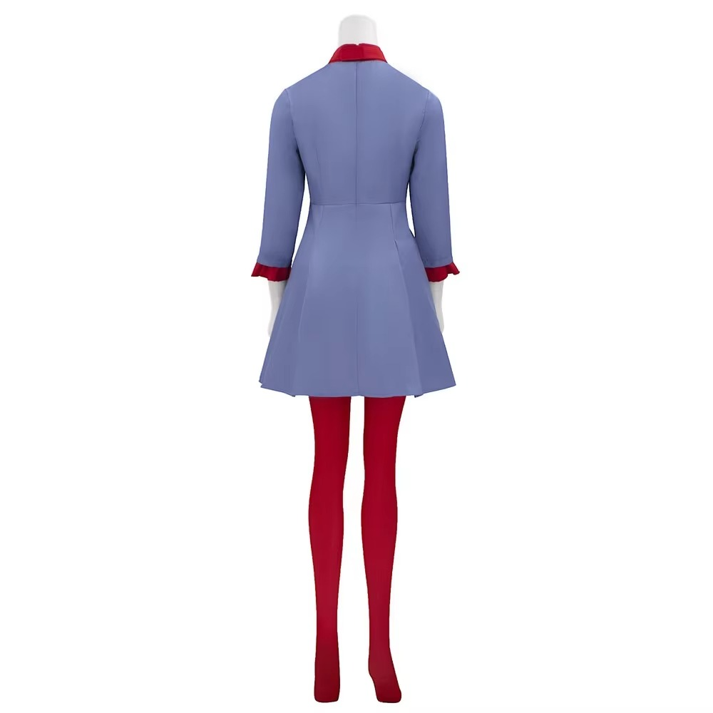 Halloween Cosplay Costume Anime Dress with Red Bow and Collar for Party Events - Image 4