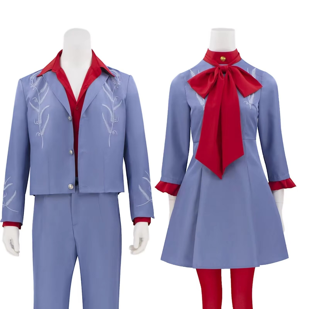 Halloween Cosplay Costume Anime Dress with Red Bow and Collar for Party Events - Image 7
