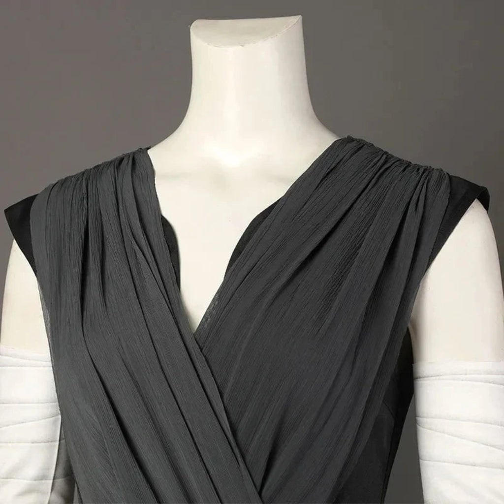 Halloween Cosplay Costume Rey Warrior Adventure Set with Belt and Arm Wraps - Image 4