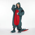 Halloween Cosplay Dinosaur Costume Jumpsuit with Wig and Clawed Shoe Covers for Party - Image 1