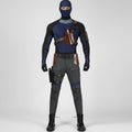 Halloween Cosplay Superhero Costume Set with Tactical Gear Mask Harness and Utility Belt for Adults - Image 1