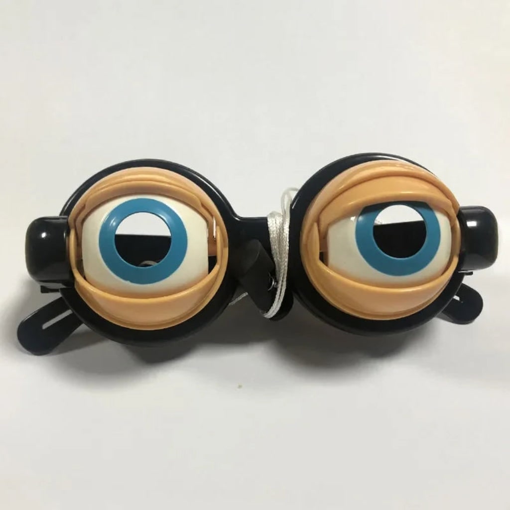 Halloween Crazy Eyes Glasses with Movable Eyelids and Blinking Action Novelty Party - Image 4