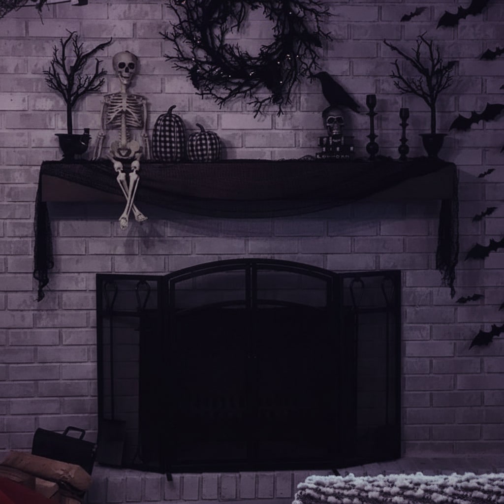 Halloween Creepy Black Cloth Netting Spooky Decoration for Party and Haunted House - Image 3