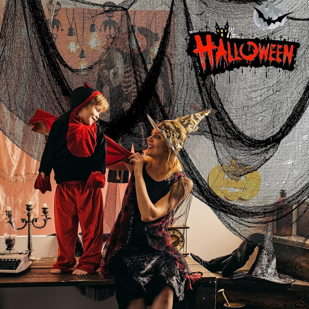 Halloween Creepy Gauze Fabric Decoration for Indoor Outdoor Haunted House Jack O Lantern - Image 3