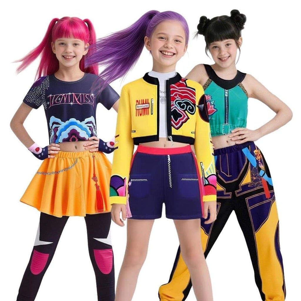 Halloween Dance Costume with Gymnastics Leotard and Belly Dancer Performance Wear - Image 2